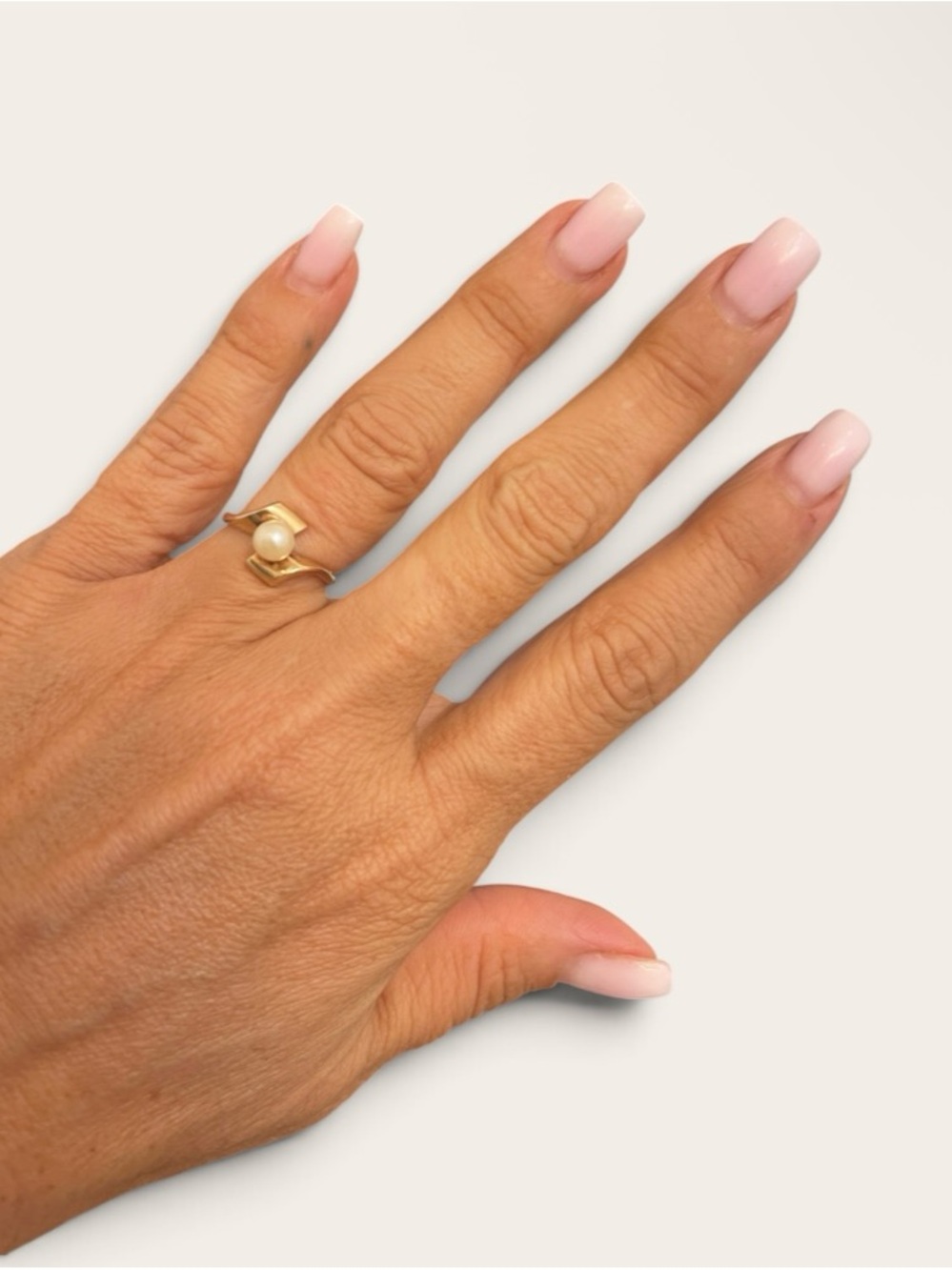 10k gold vintage pearl ring - Picture 4 of 4